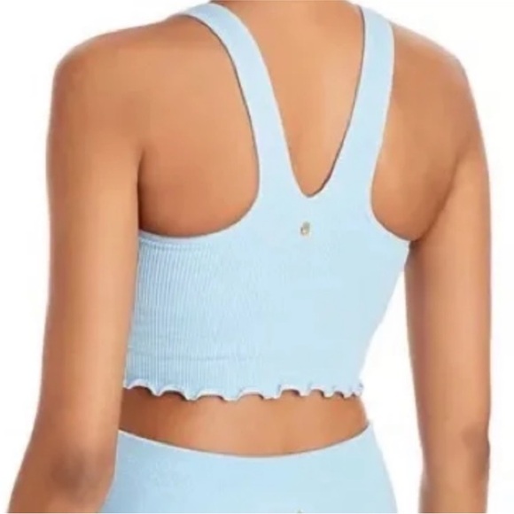 Spiritual Gangster Amor Crop Top Pastel Blue - Picture 2 of 6